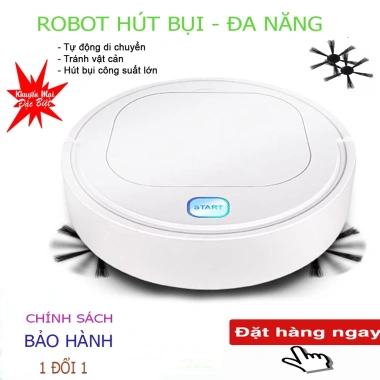 Robot Hút Bụi Lau Nhà K280 – Lực Hút Mạnh, Quét Hút Lau Đồng Thời, Cảm Biến Thông Minh, BH 12 Tháng, Giá 799.000