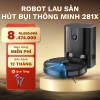 Robot hút bụi lau nhà KAW 281X - Tự đổ rác, lực hút mạnh, thông minh, bản đồ