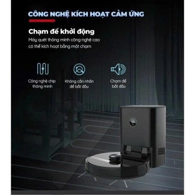 Robot Hút Bụi Lau Nhà KAW - Lực Hút Lớn, Tự Đổ Rác, Điều Khiển APP, Bảo Hành Chính Hãng
