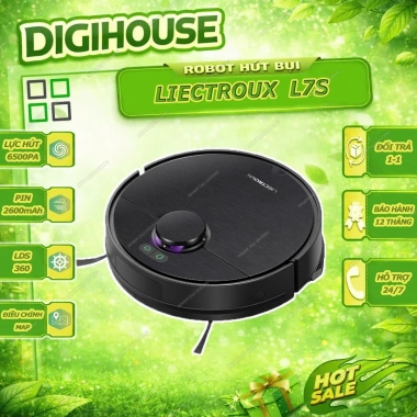 Robot hút bụi lau nhà Liectroux L7s 6.500Pa LDS bản đồ tự động sạc 3.710.000 VND