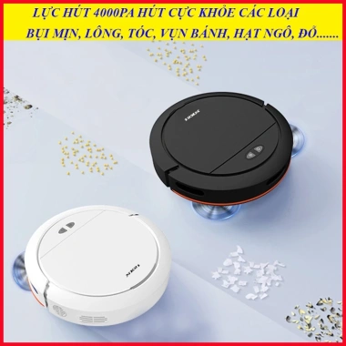 Robot hút bụi lau nhà NK01 tự động sạc pin, lực hút 4.000Pa, chống rơi va đập, 2.575.700₫ 2