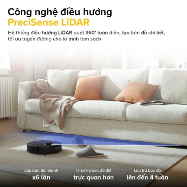 Robot Hút Bụi Lau Nhà Roborock QR 798 Chính Hãng - Tự Đổ Rác, Giặt và Sấy Giẻ, Tự Động Nâng Giẻ - Giá chỉ 10.390.000₫