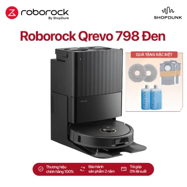 Robot Hút Bụi Lau Nhà Roborock QR 798 Chính Hãng - Tự Đổ Rác, Giặt và Sấy Giẻ, Tự Động Nâng Giẻ - Giá chỉ 10.390.000₫