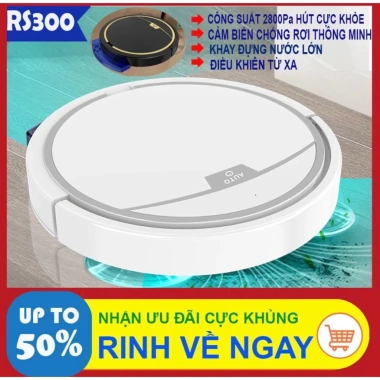 Robot hút bụi lau nhà RS300 – Remote, hút mạnh, cảm biến thông minh, lau ướt, 1,42 tr 4
