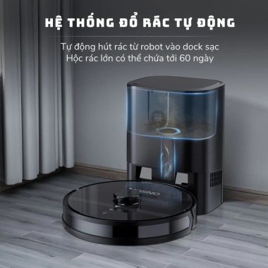 Robot Hút Bụi Lau Nhà SWI 4.000PA Pin 5.300mAh Tự Đổ Rác Ghi Nhớ Bản Đồ Tự Sạc - 3.029.000 VND
