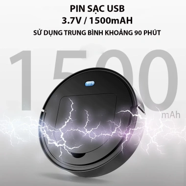 Robot hút bụi lau nhà thông minh, phun sương UV diệt khuẩn - Giá 302.000, bảo hành 1 đổi 1
