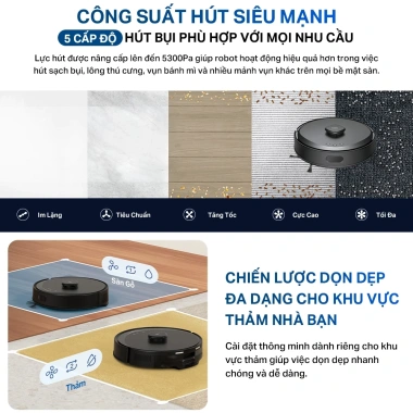 Robot Hút Bụi & Lau Nhà TP-Link Tapo RV30 Max - App, Cảm Biến Chống Kẹt, 4.999.000₫ 5