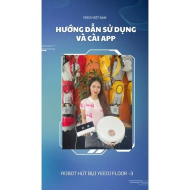 Robot hút bụi lau nhà Yeedi Floor 3 - Lập lịch tự động, sạch sâu, giá 4.99 triệu