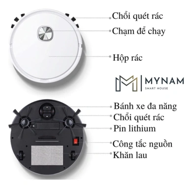 Robot hút bụi MYNAM tự động, làm sạch lông động vật, tóc rụng, pin sạc lại, nhập khẩu, bảo hành 3 tháng Giá 660.000 VND 3 Robot hút bụi MYNAM tự động, làm sạch lông động vật, tóc rụng, pin sạc lại, nhập khẩu, bảo hành 3 tháng Giá 660.000 VND 3