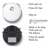 Robot hút bụi MYNAM tự động, làm sạch lông động vật, tóc rụng, pin sạc lại, nhập khẩu, bảo hành 3 tháng Giá 660.000 VND 5