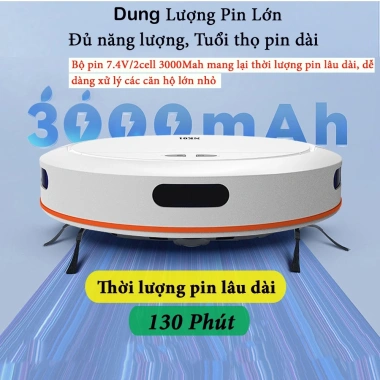 Robot Hút Bụi NK01 Lực Hút 4.000Pa, Điều Khiển APP, Cảm Biến Thông Minh, Lau Khô Uớt 4