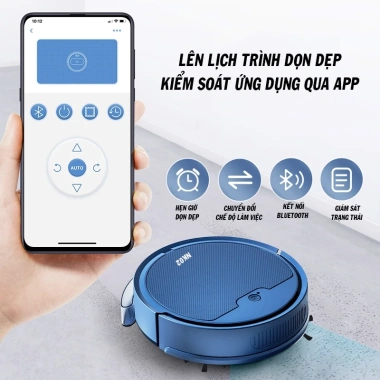 Robot Hút Bụi NK02 - Máy Hút Bụi, Khay Lau ướt lớn, Cảm biến chống rơi, Điều khiển App, Đa chế độ, Giá 1,170,000₫ 2