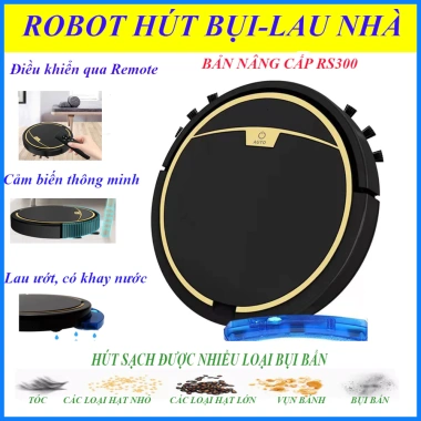 Robot Hút Bụi RS300 - Lực Hút Cực Mạnh, Chống Rơi, Chống Va Đập, Lau Khô và Lau ướt, 1.386.000 VND
