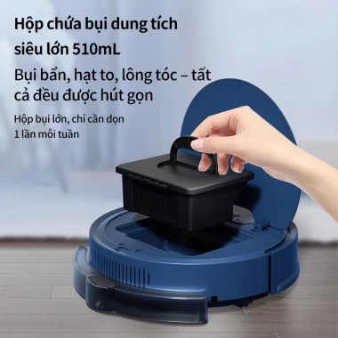 Robot hút bụi smart home lau ướt, điều khiển App, an toàn cho cả nhà - 899.000₫