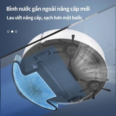Robot hút bụi smart home lau ướt, điều khiển App, an toàn cho cả nhà - 899.000₫