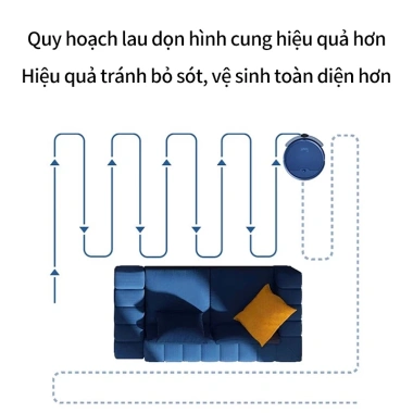 Robot hút bụi smart home lau ướt, điều khiển App, an toàn cho cả nhà - 899.000₫
