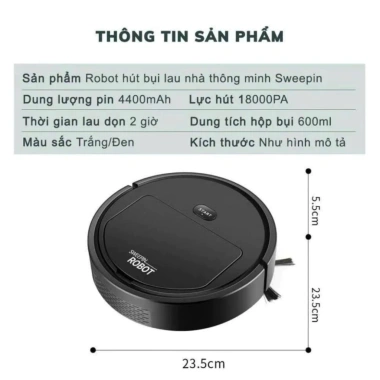 Robot Hút Bụi Thông Minh Đa Năng - Làm Sạch Ngóc Ngách, Giá Ưu Đãi 69.000₫