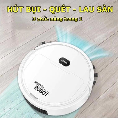 Robot Hút Bụi Tự Động Thông Minh Mini 3 trong 1 Quét Hút Lau - Bảo Hành 12 Tháng - Chỉ 120.000đ 2