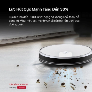 Robot Hút Bụi và Lau Nhà KAW - Lực Hút 10.200Pa, Điều Khiển Từ Xa, Bảo Hành 36 Tháng, Giá 8,474,000₫ 5