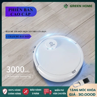 Robot hút bụi và lau nhà thông minh - Cảm ứng chạm, cảm biến vật cản, đèn LED, bảo hành 2 năm, giá 565.000₫