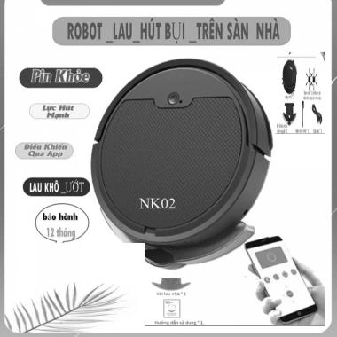 Robot hút bụi và lau nhà thông minh tự động, điều khiển App, cảm biến tránh rơi giảm giá tới 22%