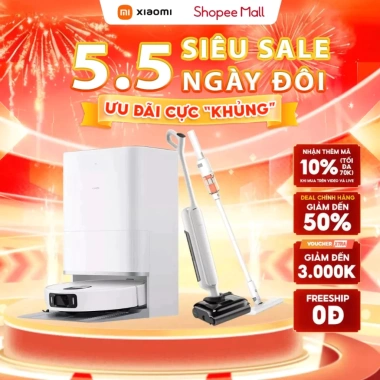 Robot Hút Bụi Xiaomi E5/E10/E10C/S20 Plus - Dọn Sạch Mọi Vết Bẩn, Bảo Hành 12 Tháng, Giá Ưu Đãi 2.19 Triệu