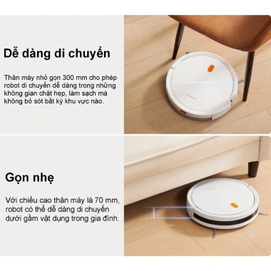 Robot hút bụi Xiaomi Vacuum E5 - Điều khiển app, bản quốc tế, giá 1.999.000₫