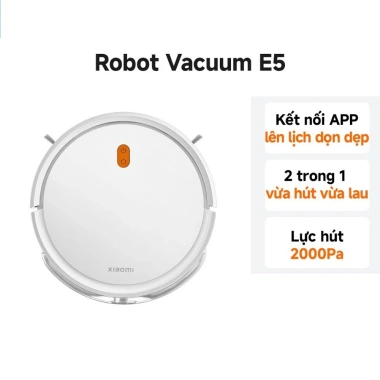 Robot hút bụi Xiaomi Vacuum E5 - Điều khiển app, bản quốc tế, giá 1.999.000₫