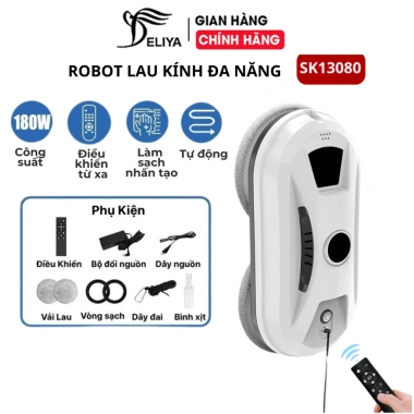 Robot lau kính cửa sổ tự động SOKANY SK-13.080 – Cảm biến thông minh, điều khiển từ xa, giá 1.44 triệu (giảm từ 1.81 triệu)