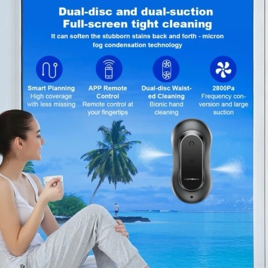 Robot lau kính Liectroux Đức, app Tuya, bảo hành 24 tháng, chỉ 3.35 triệu 9