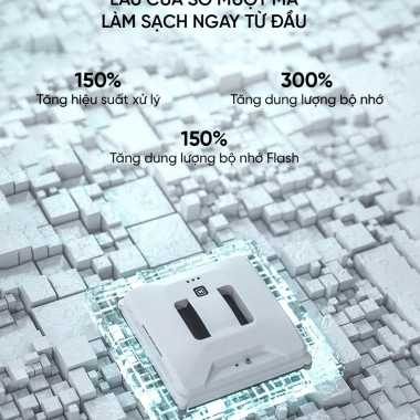 Robot Lau Kính Thông Minh Tự Động Lực Hút Mạnh, Điều Khiển Từ Xa, An Toàn Chống Rơi - Dành Cho Cửa Sổ Chung Cư Cao Cấp