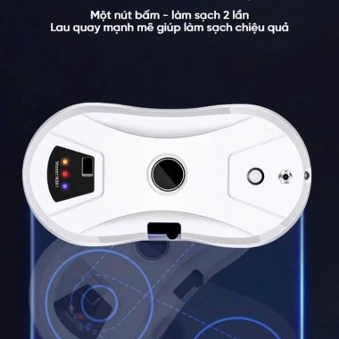 Robot Lau Kính Tự Động 5.600PA Phun Nước Lau Sạch Mọi Bề Mặt, Tiết Kiệm Thời Gian