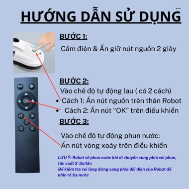 Robot Lau Kính Tự Động 5.600Pa – Phun Nước, Lực Hút Mạnh, An Toàn, Chống Rơi – Giá Ưu Đãi 1.93 Triệu 3 Robot Lau Kính Tự Động 5.600Pa – Phun Nước, Lực Hút Mạnh, An Toàn, Chống Rơi – Giá Ưu Đãi 1.93 Triệu 3