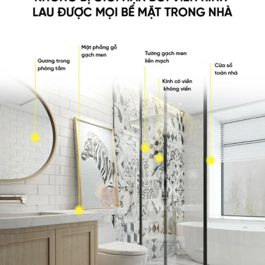 Robot Lau Kính Tự Động 5.600Pa - Phun Nước Thông Minh, Lực Hút Mạnh, Bảo Hành 12 Tháng, Giá Ưu Đãi 1.880.000₫ 9 Robot Lau Kính Tự Động 5.600Pa - Phun Nước Thông Minh, Lực Hút Mạnh, Bảo Hành 12 Tháng, Giá Ưu Đãi 1.880.000₫ 9