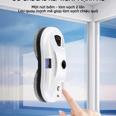 Robot Lau Kính Tự Động Phun Nước, Lực Hút 5.600PA - Làm Sạch Mọi Bề Mặt, Giá Ưu Đãi 1.96 Triệu 5