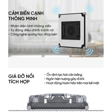 Robot Lau Kính Tự Động Thông Minh 90W - Giảm 20% cho gia đình, chỉ 1.880.000₫ 4 Robot Lau Kính Tự Động Thông Minh 90W - Giảm 20% cho gia đình, chỉ 1.880.000₫ 4