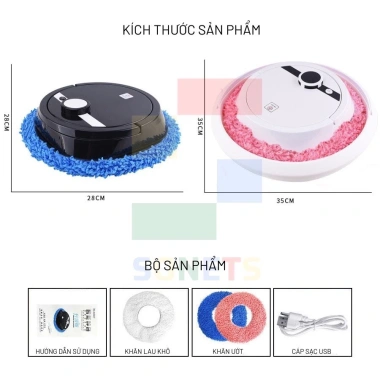 Robot Lau Nhà Thông Minh Điều Khiển Từ Xa Tự Giặt - Vắt Khăn Ưu Đãi 1.479.000₫ 6