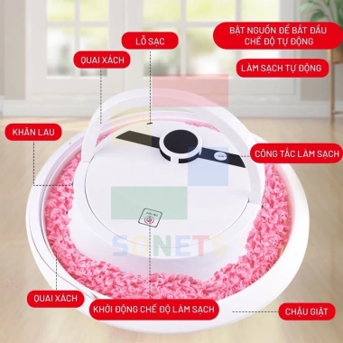 Robot Lau Nhà Thông Minh Điều Khiển Từ Xa Tự Giặt - Vắt Khăn Ưu Đãi 1.479.000₫ 8