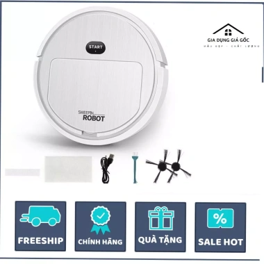 Robot Quét Hút Bụi Thông Minh, Lau Nhà Đa Chức Năng, Giá 230.000đ, Tiết kiệm năng lượng, Lập lịch tự động