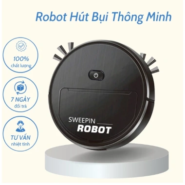 Robot Quét Hút Bụi Thông Minh, Lau Nhà Đa Chức Năng, Giá 230.000đ, Tiết kiệm năng lượng, Lập lịch tự động