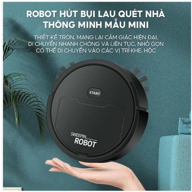 Robot Quét Hút Bụi Thông Minh, Lau Nhà Đa Chức Năng, Giá 230.000đ, Tiết kiệm năng lượng, Lập lịch tự động