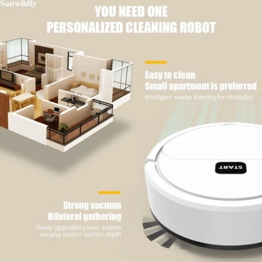 Robot quét nhà tự động Sy - Máy hút bụi sạc USB, giảm giá chỉ 100.470₫