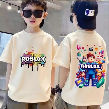 Robot Thun Lỏng Graffiti In Ngắn Cổ Tròn Tay Thấm Hút 3-14 tuổi 90-150cm Giá 143.332₫