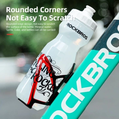 ROCKBROS Bình Nước Xe Đạp 600ml Chống Rò Rỉ Nhựa PP - Dễ Gắn, Dùng Ngoài Trời, Giá 68.530 VND (Giảm 20%) 3