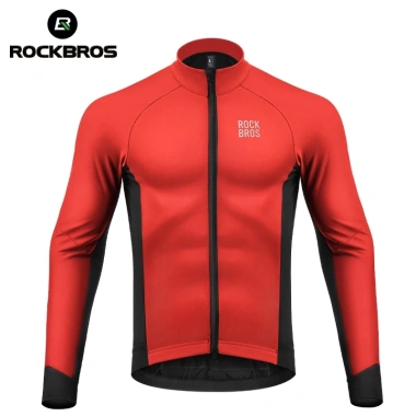 Rockbros Bộ Đồ Thể Thao Đạp Xe Tay Dài Vải Lông Cừu Giữ Ấm Thời Trang Nam Mùa Đông Rockbros Bộ Đồ Thể Thao Đạp Xe Tay Dài Vải Lông Cừu Giữ Ấm Thời Trang Nam Mùa Đông