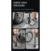 Rockbros Bơm Xe Đạp 160PSI Áp Lực Cao Schrader và Presta Barometer Đa Năng Cho Xe Đạp, Ô Tô 8
