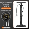 Rockbros Bơm Xe Đạp 160PSI Áp Lực Cao Schrader và Presta Barometer Đa Năng Cho Xe Đạp, Ô Tô 11