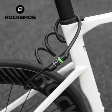 ROCKBROS Cáp Thép Khóa Chống Trộm Bền Di Động Đa Năng – Nhẹ, Dây Xích MTB & Xe Đạp Đường Bộ