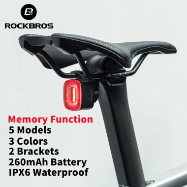 ROCKBROS Đèn Đuôi Xe Q2 IPX6 Chống Thấm Nước 4 Màu Đỏ Xanh Dương Tím – Xe Đạp, 194.858₫ 2