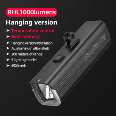 ROCKBROS Đèn Pha Xe Đạp 1.500Lumen IPX6 Chống Thấm, Sạc Nhanh, Flash - 551.477₫ 10 ROCKBROS Đèn Pha Xe Đạp 1.500Lumen IPX6 Chống Thấm, Sạc Nhanh, Flash - 551.477₫ 10